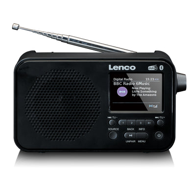 Lenco PDR-036BK - DAB+/FM-Radio mit Bluetooth® - Schwarz