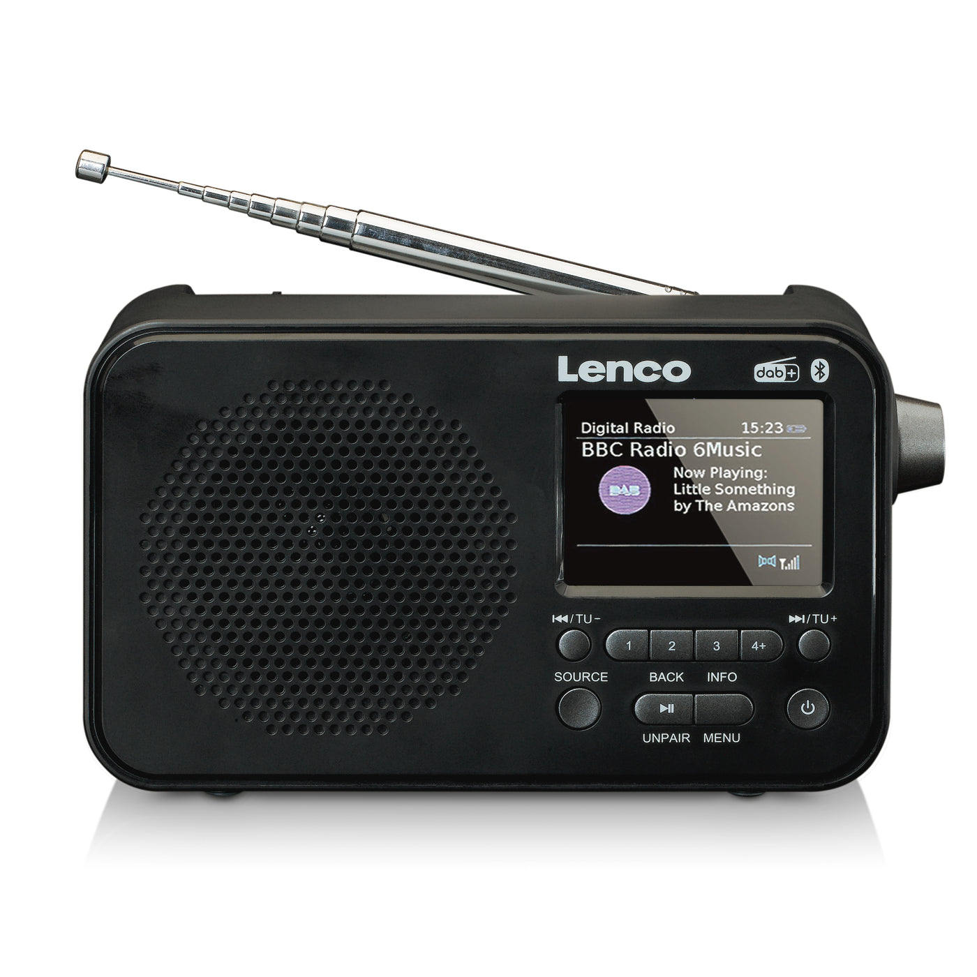 Lenco PDR-035BK - DAB+/FM-Radio mit Bluetooth® - Schwarz