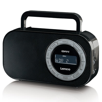Lenco PR2700 - Batteriebetriebenes Notfallradio kompakt Outdoor Survival - Schwarz