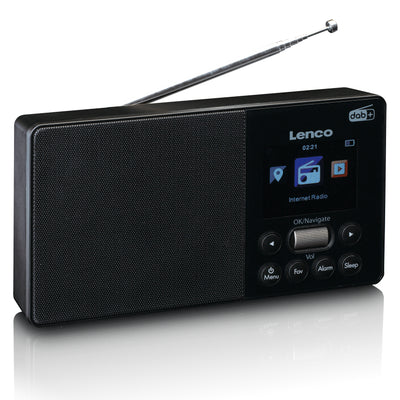 Lenco PIR-510BK - Internet, DAB+ FM tragbarer Radio