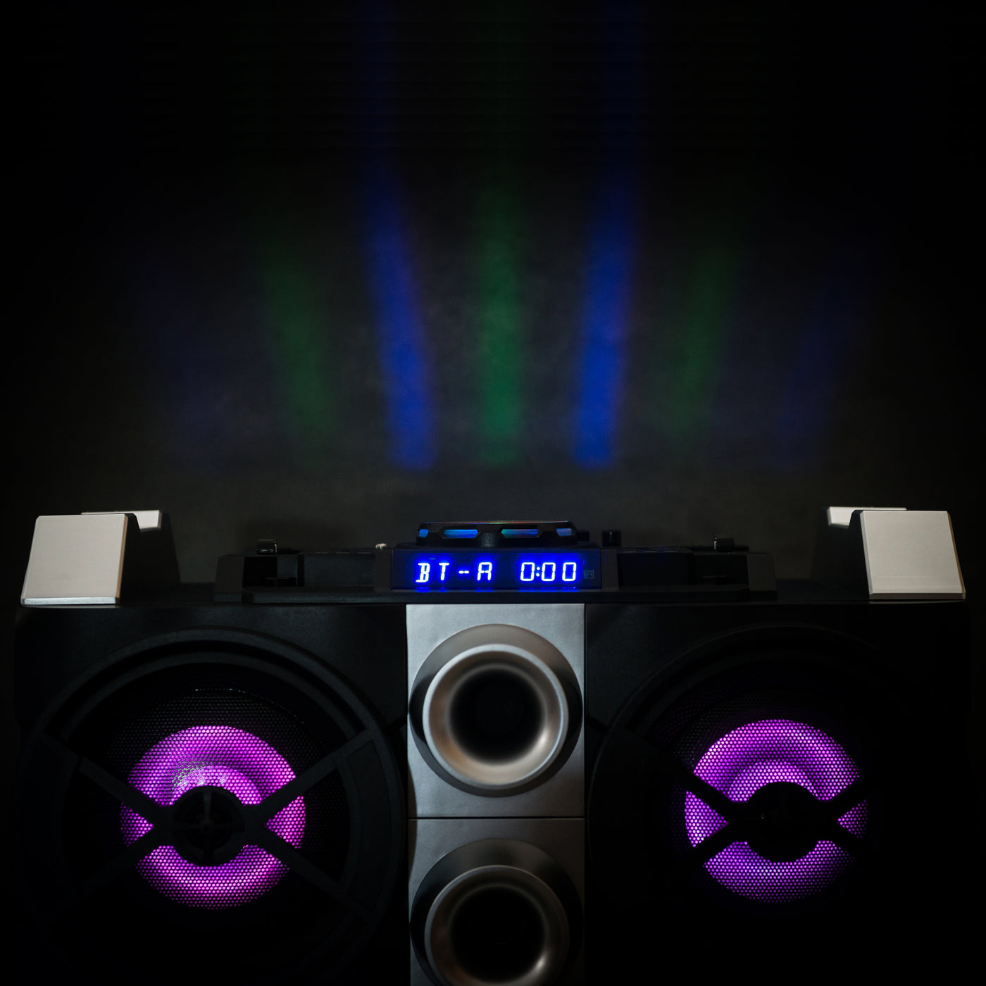 Lenco PMX-150 - Leistungsstarker Party-Lautsprecher mit DJ- und Mixfunktion - 150 Watt RMS - Bluetooth® - Integrierter Akku - Tischfunktion - Schwarz