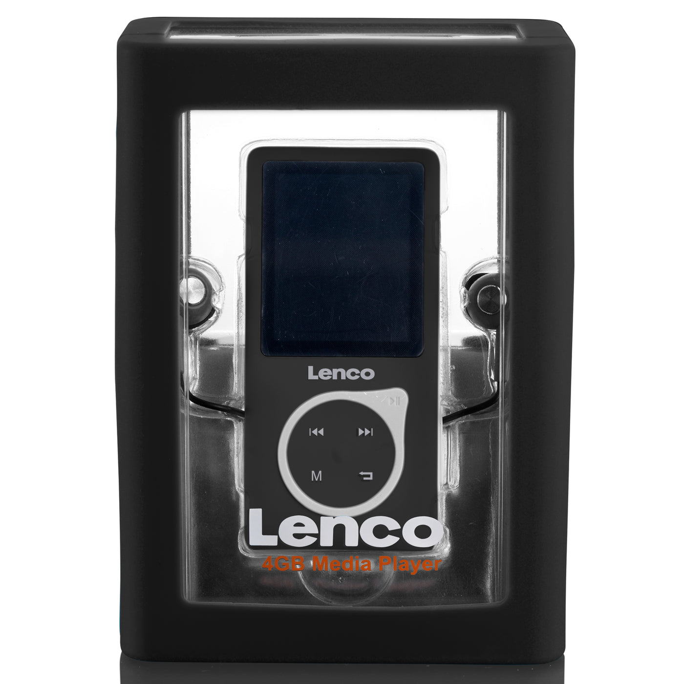 Lenco Xemio-668 Black - MP3/MP4-Player mit 8 GB Mikro-SD-Speicherkarte - 1,8" Farbdisplay - Schwarz