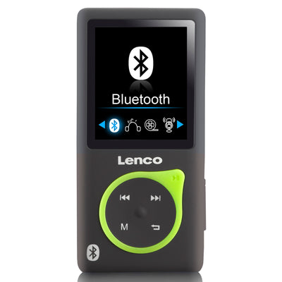 Lenco XEMIO-768 Lime - MP3/MP4-Player mit Bluetooth® - 8 GB Mikro-SD-Speicherkarte - 1,8" Farbdisplay - Grün