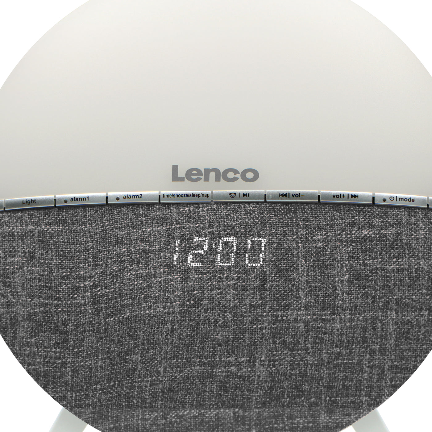 Lenco CRW-4GY - FM-Radiowecker und Wake-Up Light met Bluetooth® - Grau