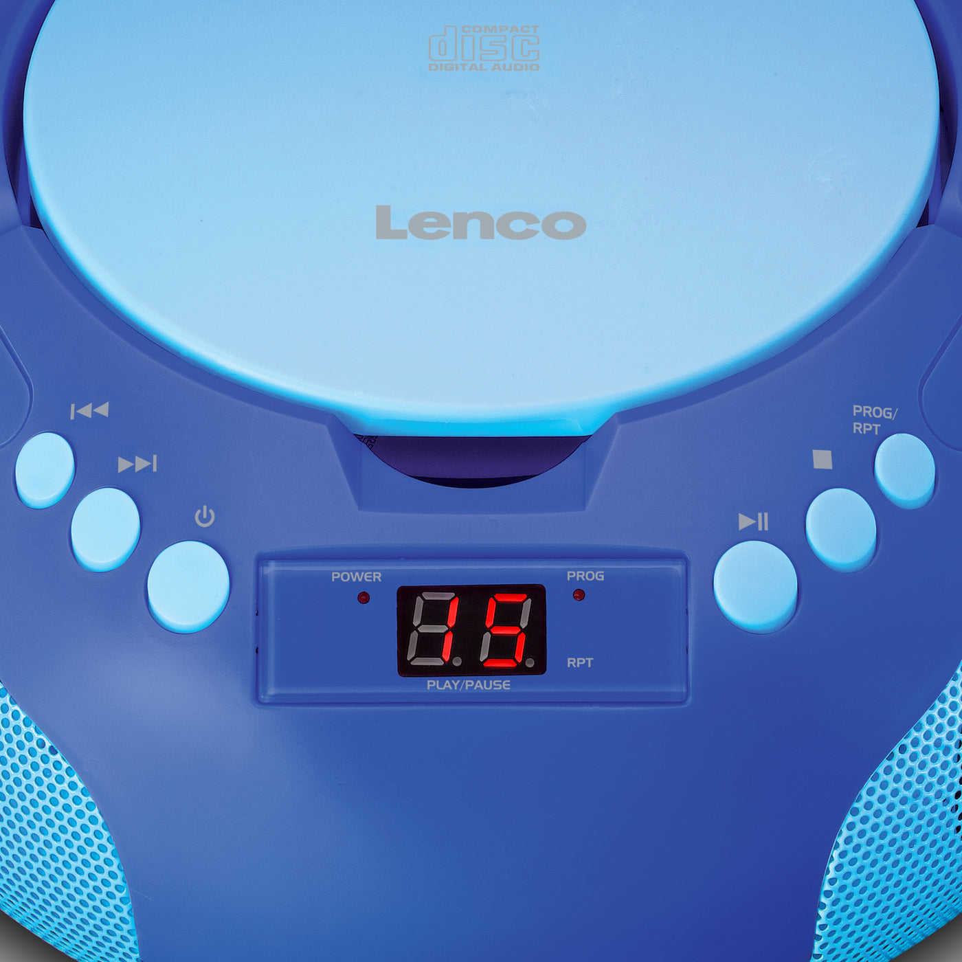 Lenco SCD-620BU - Kinder CD-Player Radio Mikrofon Aux-Eingang Blau