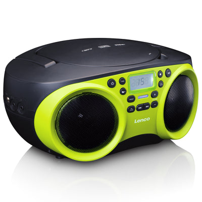 Lenco SCD-200LM Radio CD-Player mit MP3- und USB-Funktion - grün