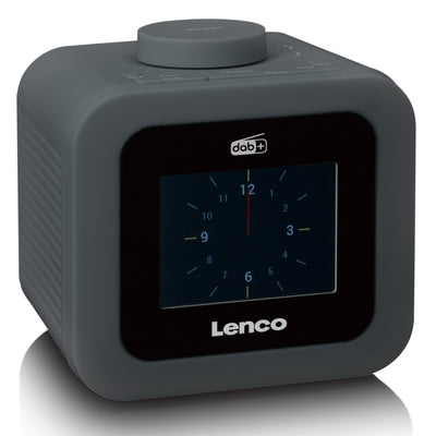 Lenco CR-620GY - DAB+/FM-Radiowecker mit Farbdisplay - Grau
