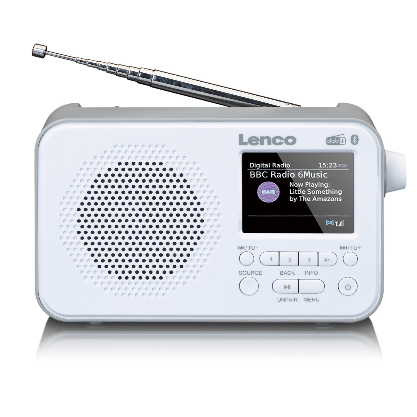 Lenco PDR-035WH - DAB+/FM-Radio mit Bluetooth® - Weiß