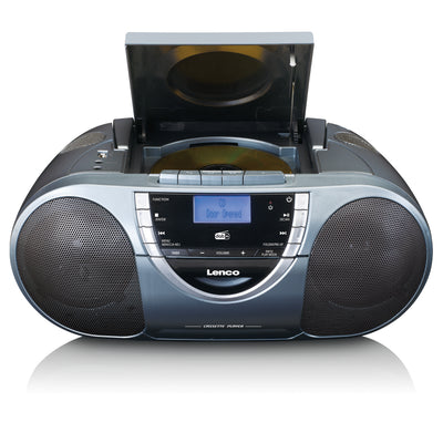 Lenco SCD-6800GY - Boombox mit DAB+, FM-Radio und CD/ MP3-Player