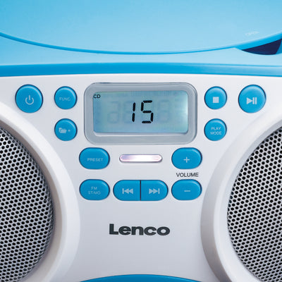 Lenco SCD-200BU - Radio CD-Player mit MP3 und USB-Funktion - Blau
