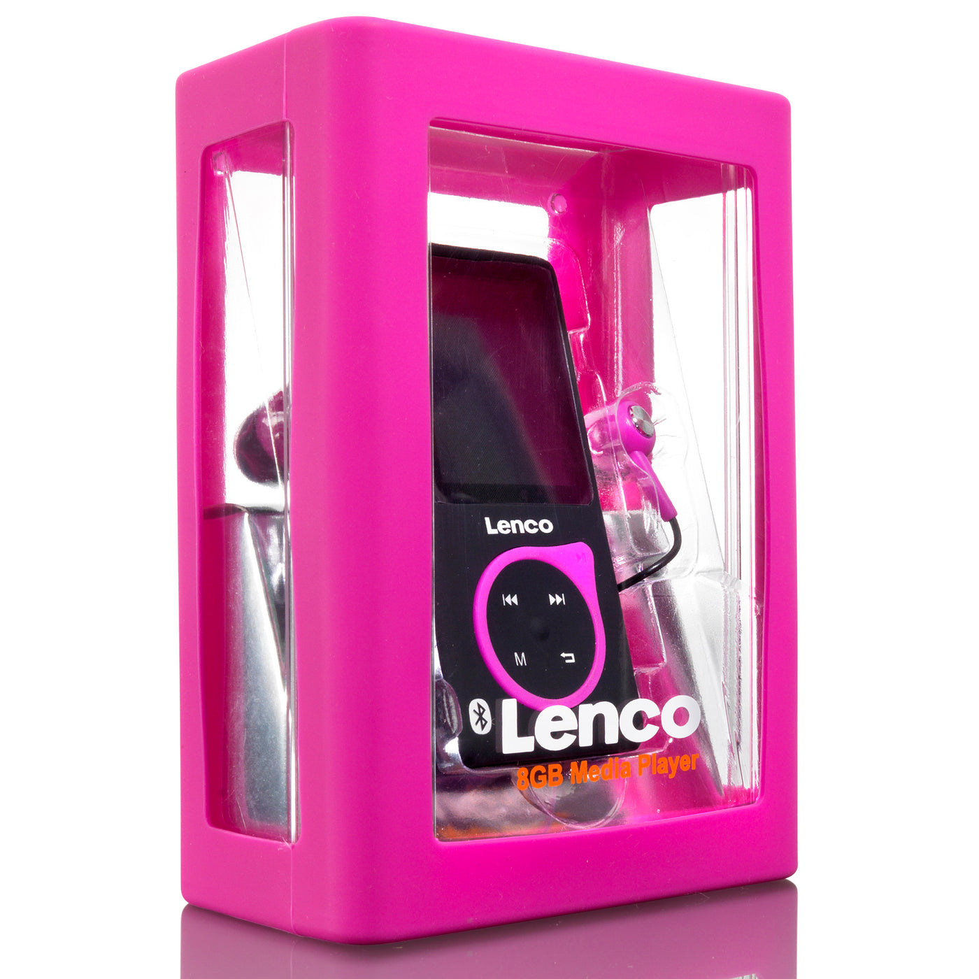 Lenco XEMIO-768 Pink - MP3/MP4-Player mit Bluetooth® - 8 GB Mikro-SD-Speicherkarte - 1,8" Farbdisplay - Pink
