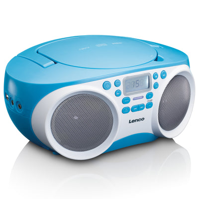 Lenco SCD-200BU - Radio CD-Player mit MP3 und USB-Funktion - Blau