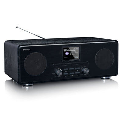 Lenco DAR-061BK - DAB+/FM-Radio mit CD-Player und Bluetooth® - Schwarz
