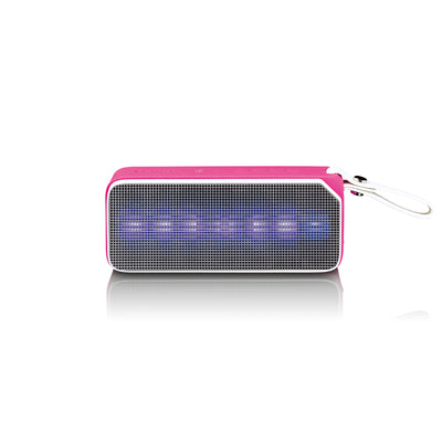 Lenco BT-191PK - Spritzwasserdichter Bluetooth® Lautsprecher mit Partylichtern - Pink