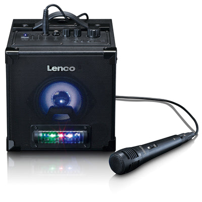 Lenco BTC-070BK - Bluetooth® 5.0-Lautsprecher mit LED-Lichtanimation