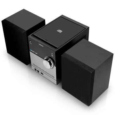 Lenco MC-150 - Stereoanlage mit DAB+/FM Empfang - CD/MP3-Spieler - Bluetooth® - USB-Eingang - 2 x 10 Watt RMS - Schwarz