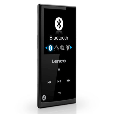 Lenco Xemio-760 BT Black - MP3/MP4-Player mit Bluetooth® - 8 GB interner Speicher - 2" Farbdisplay - Schwarz