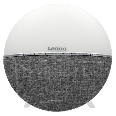 Lenco CRW-4GY - FM-Radiowecker und Wake-Up Light met Bluetooth® - Grau
