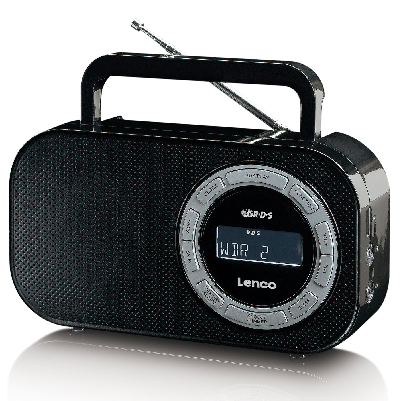 Lenco PR2700 - Batteriebetriebenes Notfallradio kompakt Outdoor Survival - Schwarz