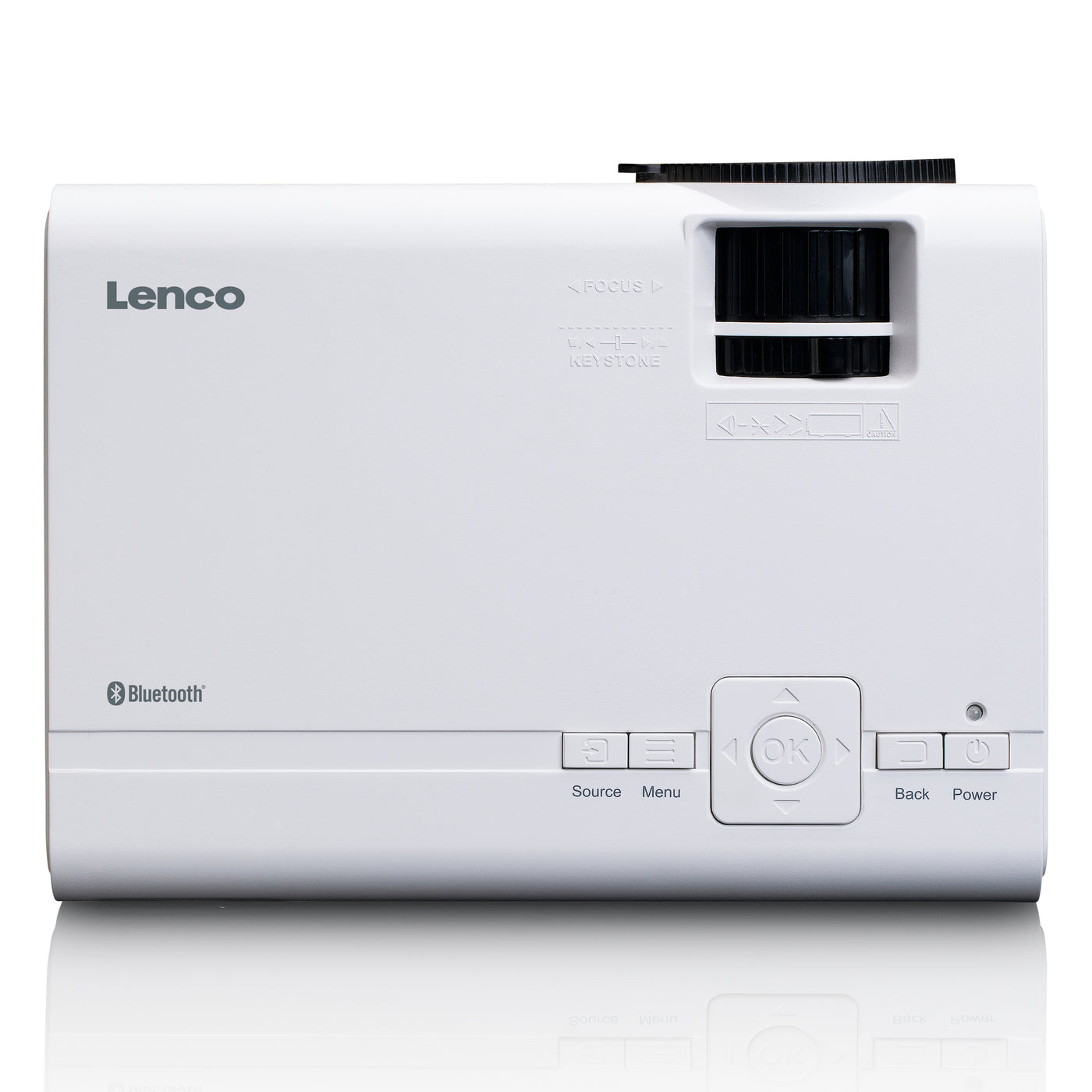 Lenco LPJ-300WH - LCD-Projektor mit Bluetooth® - Bis zu 250 cm Projektionsgröße - USB-Eingang - SD-Kartenleser - Weiß