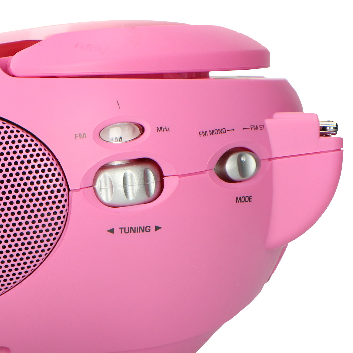 Lenco SCD-24 Pink - Tragbares FM-Radio mit CD-Player - Kopfhöreranschluß - Pink
